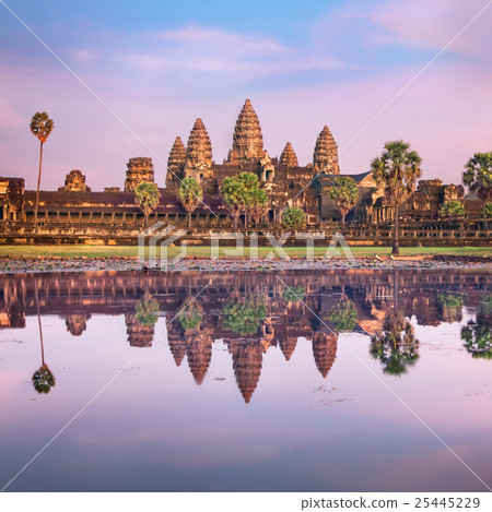 Angkor Wat temple at sunrise, Siem Reap, Cambodia Angkor Wat temple at sunrise, Siem Reap, Cambodia 25445229