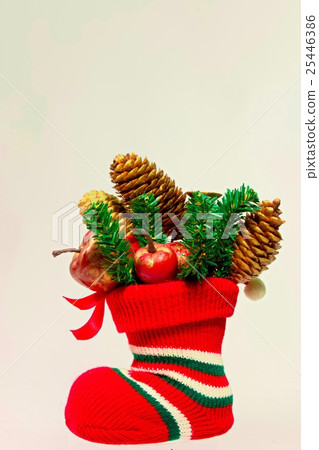Christmas red woolen shoes Christmas red woolen shoes 25446386