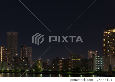 High-rise apartment group desired from Katsuobashi Bridge High-rise apartment group desired from Katsuobashi Bridge 25448194