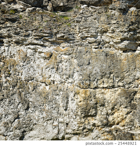 Geological section of sedimentary rocks.-照片素材（圖片） [25448921] - PIXTA圖庫