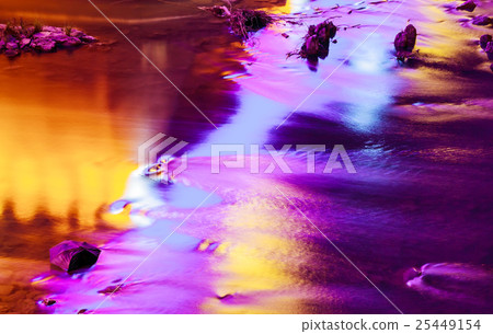 reflection in the water of illumination bridge reflection in the water of illumination bridge 25449154