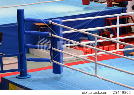Boxing ring blue corner before the game 25449803