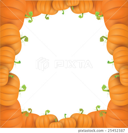 autumn vector pumpkins border design template 25452387