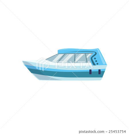 White Modern Motor Type Of Boat Icon 25453754