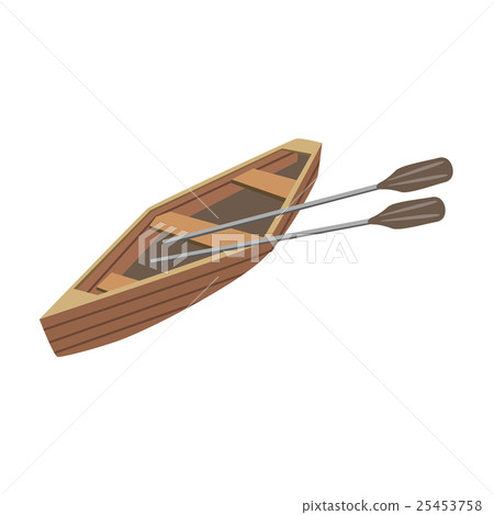 Wooden Peddle Type Of Boat Icon Wooden Peddle Type Of Boat Icon 25453758