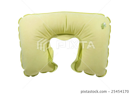 Yellow inflatable neck pillow Yellow inflatable neck pillow 25454170