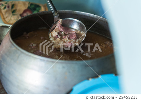 cooking meals in a Russian stove 25455213