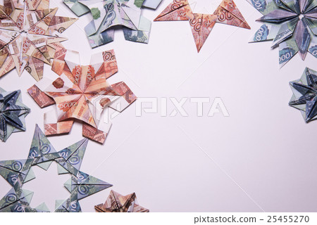Money Origami snowflake Money Origami snowflake 25455270