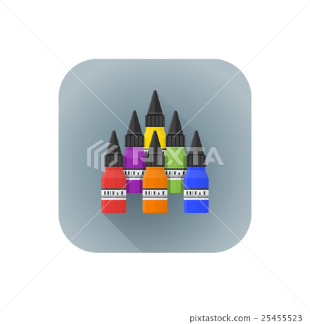 vector various color tattoo inks. vector various color tattoo inks. 25455523