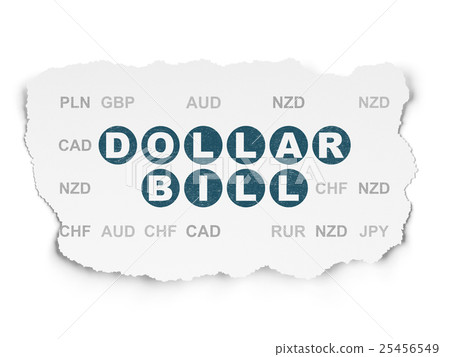 Money concept: Dollar Bill on Torn Paper Money concept: Dollar Bill on Torn Paper 25456549