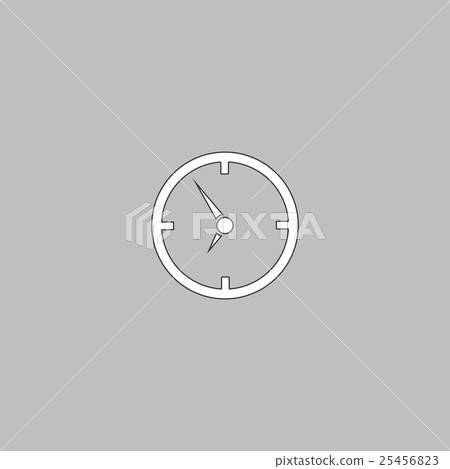 Clock computer symbol Clock computer symbol 25456823