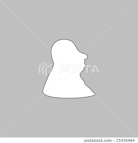 facial profile computer symbol facial profile computer symbol 25456964