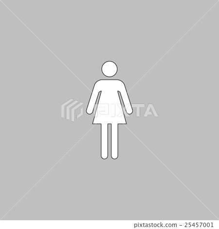 woman computer symbol - Stock Illustration [25457001] - PIXTA