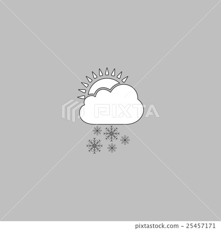 Cloud snow computer symbol Cloud snow computer symbol 25457171