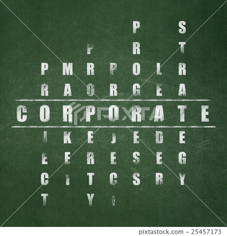 Finance concept: Corporate in Crossword Puzzle 25457173