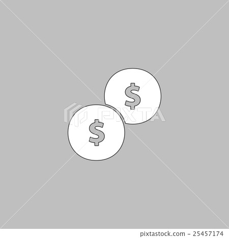 Coins computer symbol Coins computer symbol 25457174