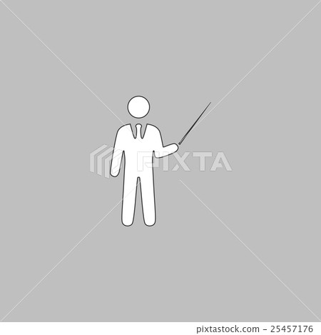 Teacher computer symbol Teacher computer symbol 25457176