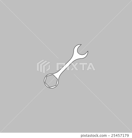 Wrench computer symbol Wrench computer symbol 25457179