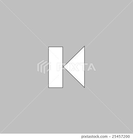 Back Track button computer symbol - Stock Illustration [25457200] - PIXTA
