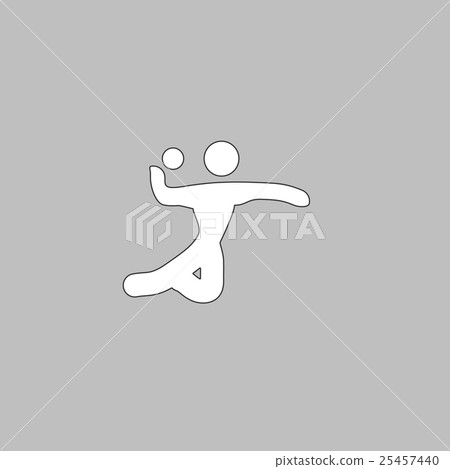 Volleyball computer symbol Volleyball computer symbol 25457440