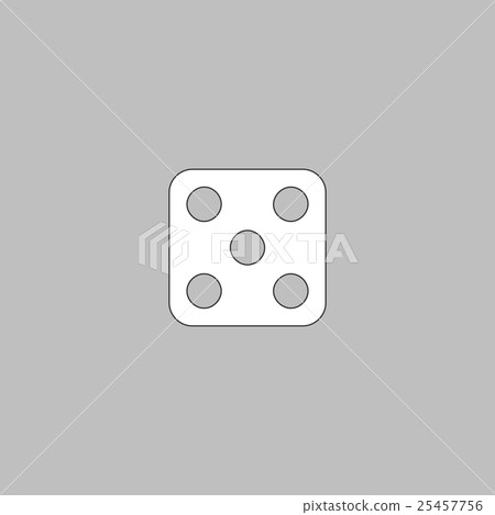 Dice 5 computer symbol 25457756