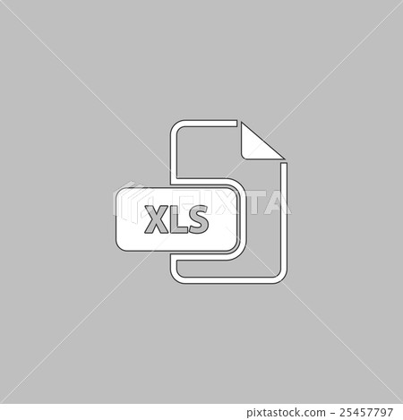 XLS computer symbol XLS computer symbol 25457797