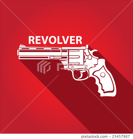 vector vintage pistol gun icon 25457987