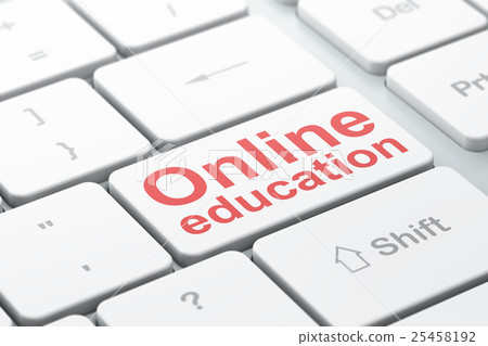 Education concept: Online Education on computer Education concept: Online Education on computer 25458192