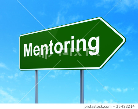 Studying concept: Mentoring on road sign 25458214