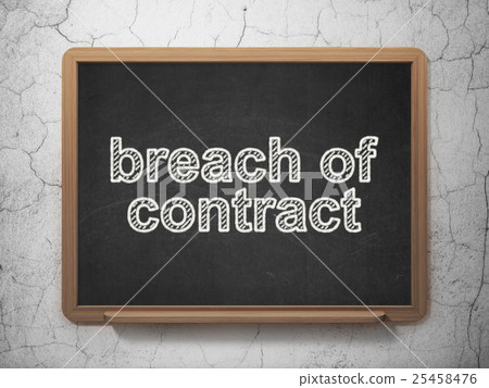 Law concept: Breach Of Contract on chalkboard 25458476