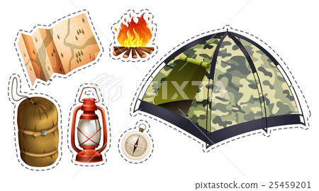 camping equipment set