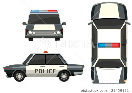 Police car from different views Police car from different views 25459551