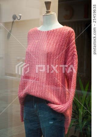 mannequin with pink pullover mannequin with pink pullover 25459638