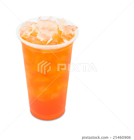 ice tea red plum in glass on white with path ice tea red plum in glass on white with path 25460906