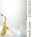 Sax and snowflakes 25462164
