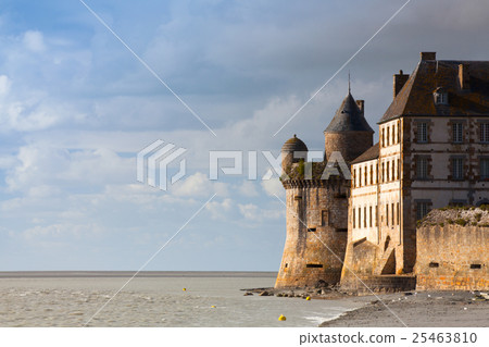 Detail of famous historic Le Mont Saint-Michel Detail of famous historic Le Mont Saint-Michel 25463810