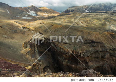 Waterfall in Dangerous Canyon near Mutnovsky 25463937
