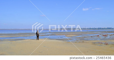 Dry dead lake with a rare wonder nature 25465436