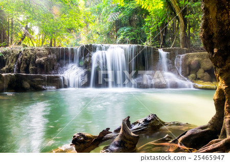 Waterfall tropical rainforest scenic 25465947