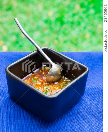 Black cup sauce mellow hot spicy sour chilli herb Black cup sauce mellow hot spicy sour chilli herb 25465968
