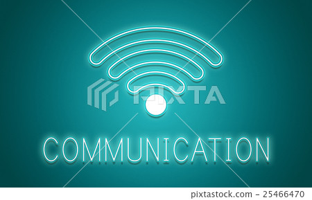 Online Network Wifi COmmunication Icon Concept Online Network Wifi COmmunication Icon Concept 25466470