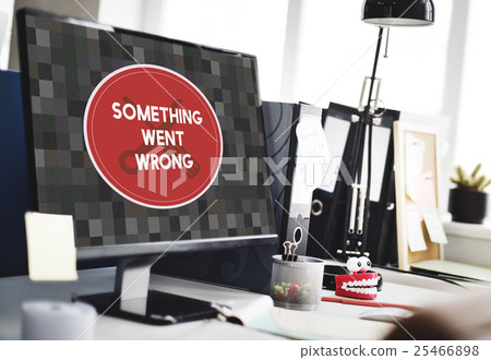 Error Something Went Wrong Under Construction Concept 25466898