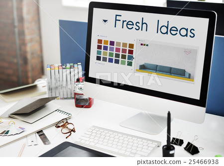 Fresh Ideas Be Creative Inspiration Design Logo Concept 25466938