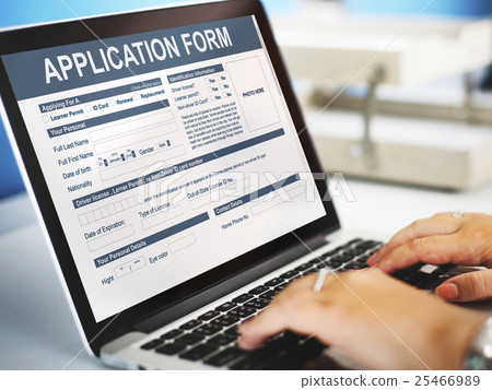 Application Form Information Employment Concept 25466989