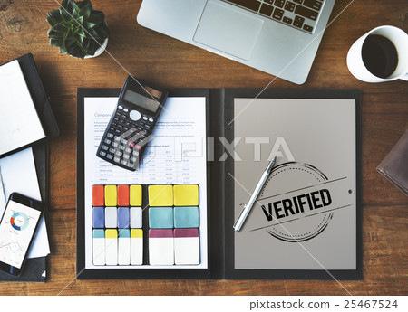 Verified Certified Affirm Authorised Approve Concept 25467524