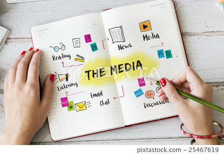 The Media Networking Connecting Online Concept The Media Networking Connecting Online Concept 25467619