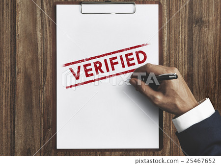 Verified Certified Affirm Authorised Approve Concept 25467652