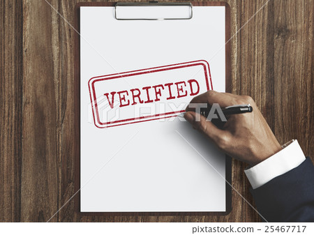 Verified Certified Affirm Authorised Approve Concept 25467717