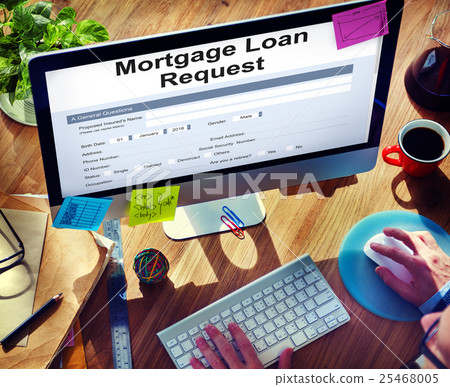 Mortgage Loan Pawn Pledge Refinance Insure Concept Mortgage Loan Pawn Pledge Refinance Insure Concept 25468005