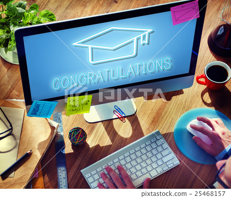 Mortar Board Education Success Icon Concept 25468157